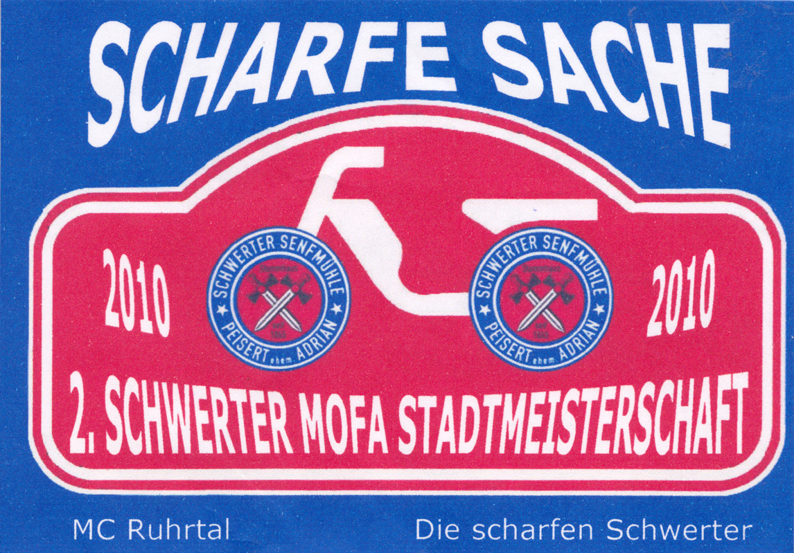 Schwerter Mofarennen - Senflogo 2010